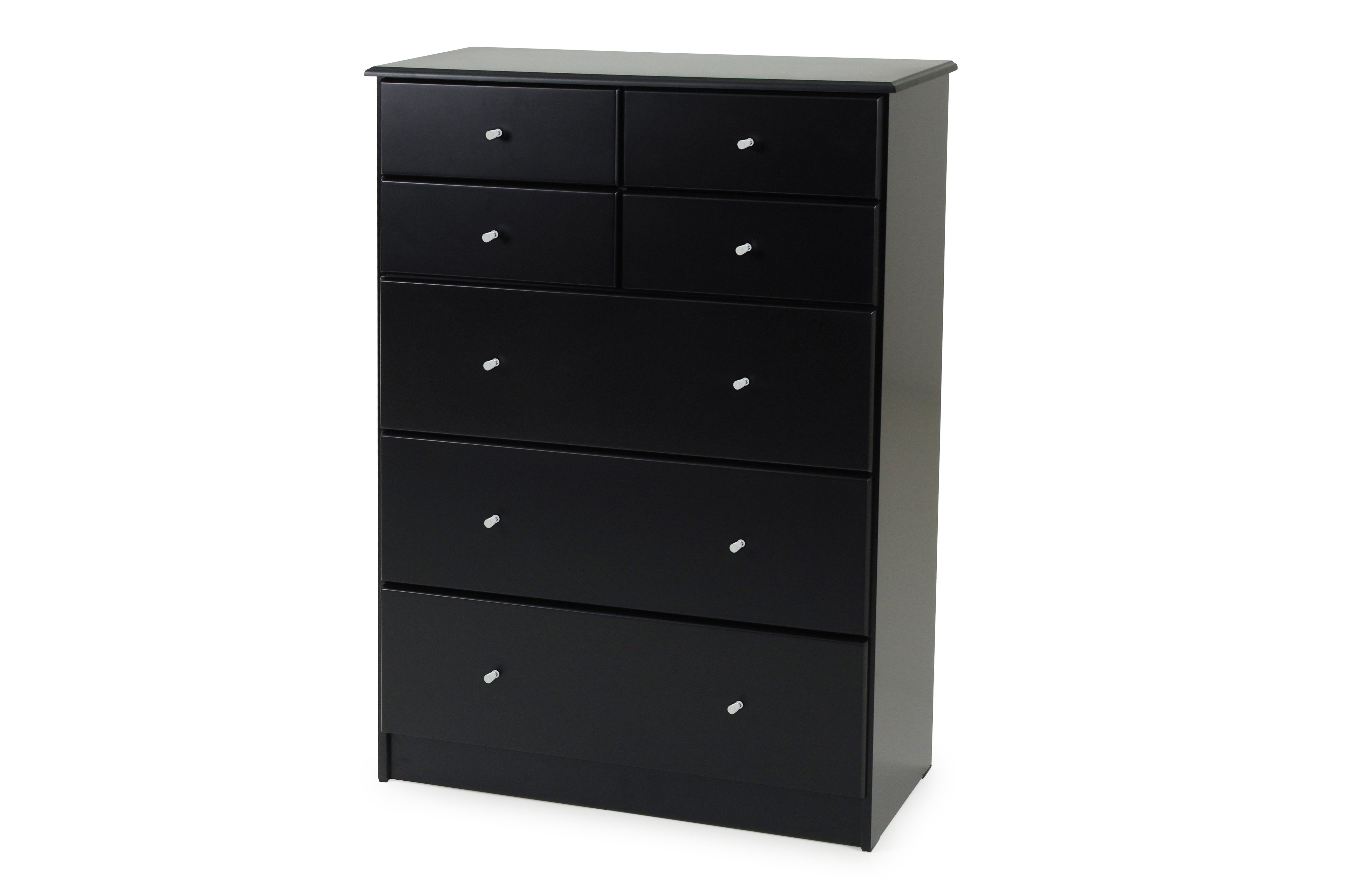 Black Pearl Highboy - Seven Drawers