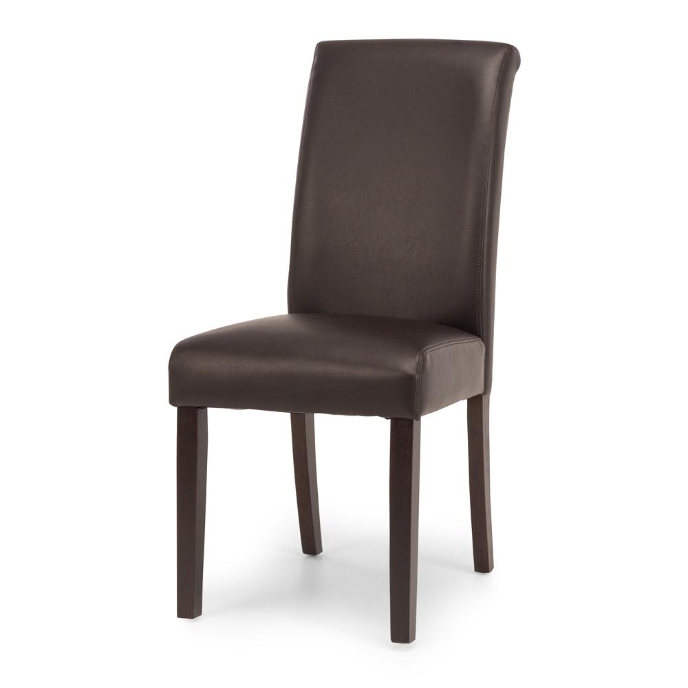 Norfolk Dark Brown Chair - Dark Leg