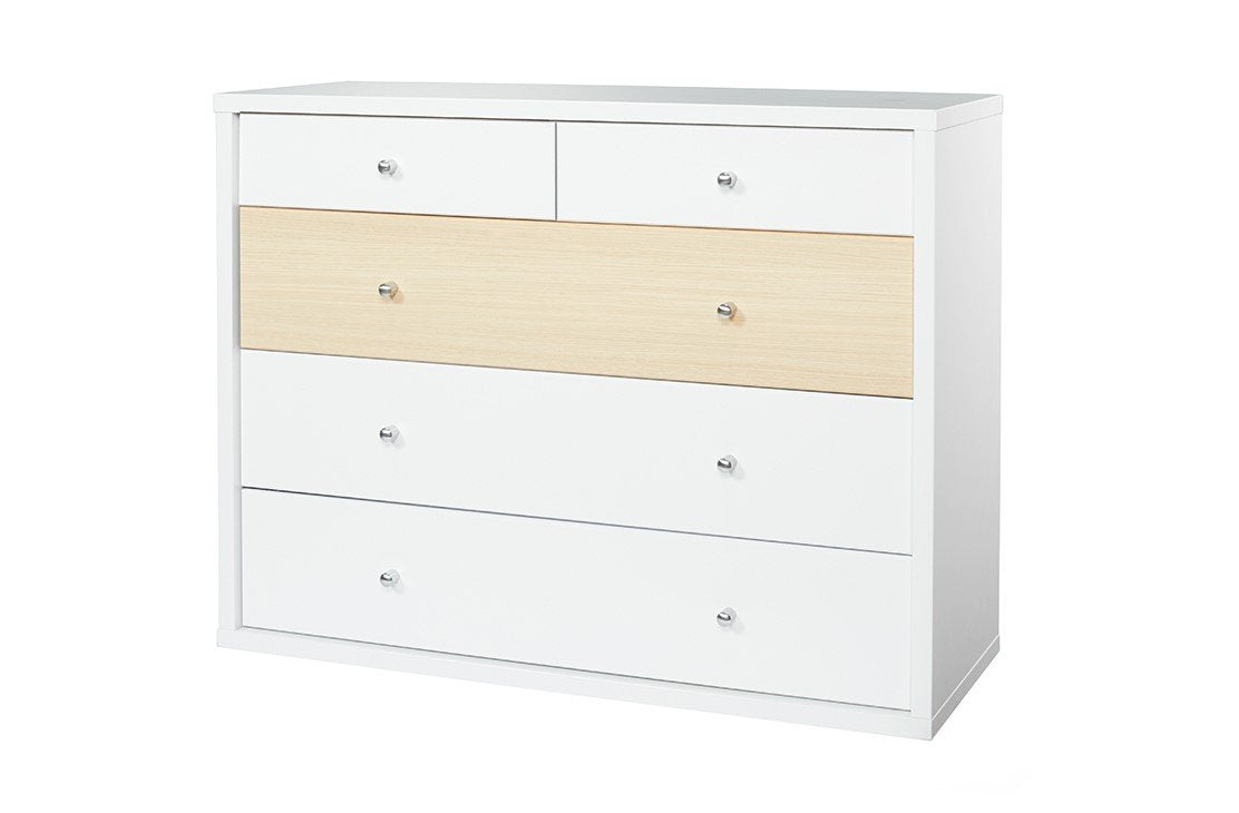 Cosmo Lowboy Beech - Five Drawers