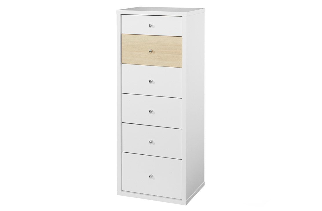 Cosmo Slimboy Beech - Six Drawers