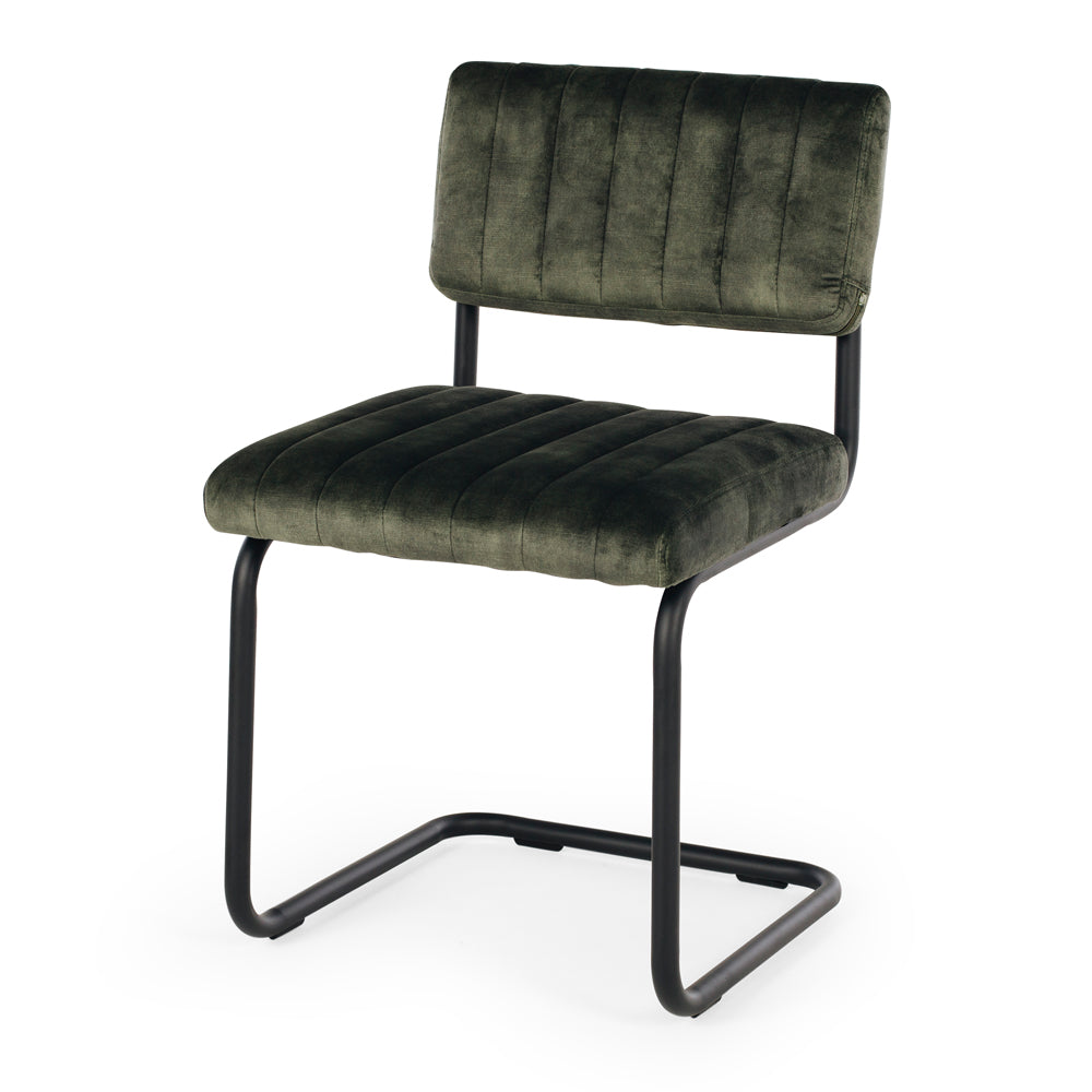 Blake Dining Chair Velvet Moss Green