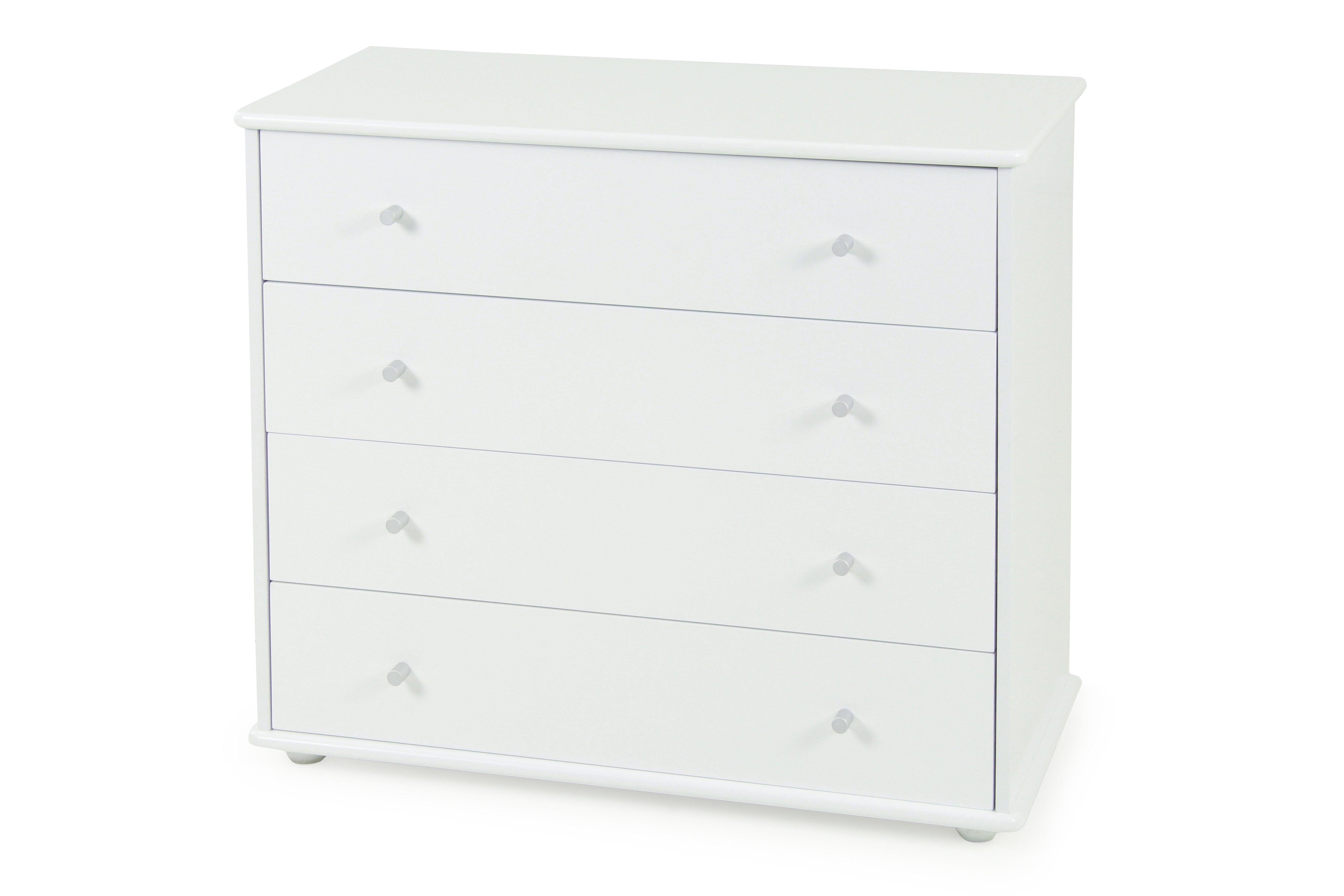 Carnival Lowboy White - Four Drawer