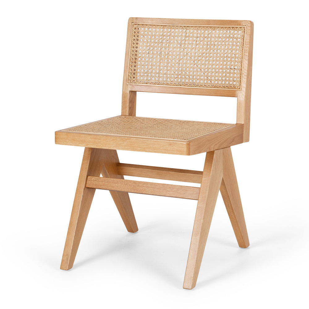 Palma Chair Natural Oak Rattan Seat