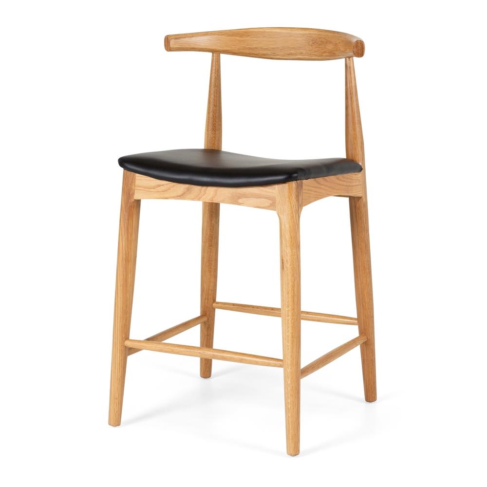 Elbow Barstool - Oak