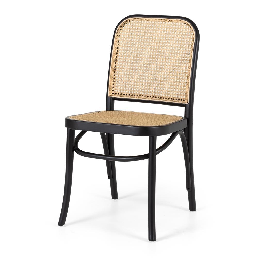 Matai Chair Rattan Seat - Black
