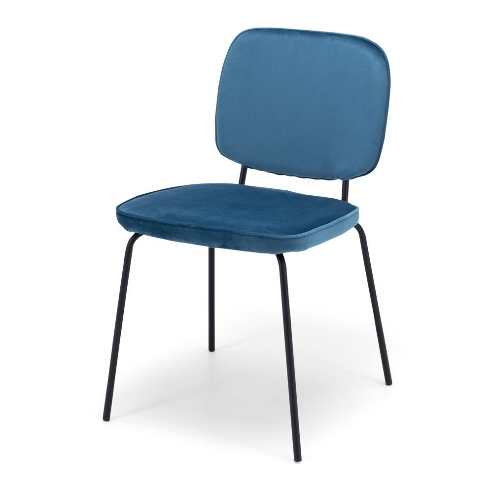 Clyde Dining Chair - Ocean Velvet