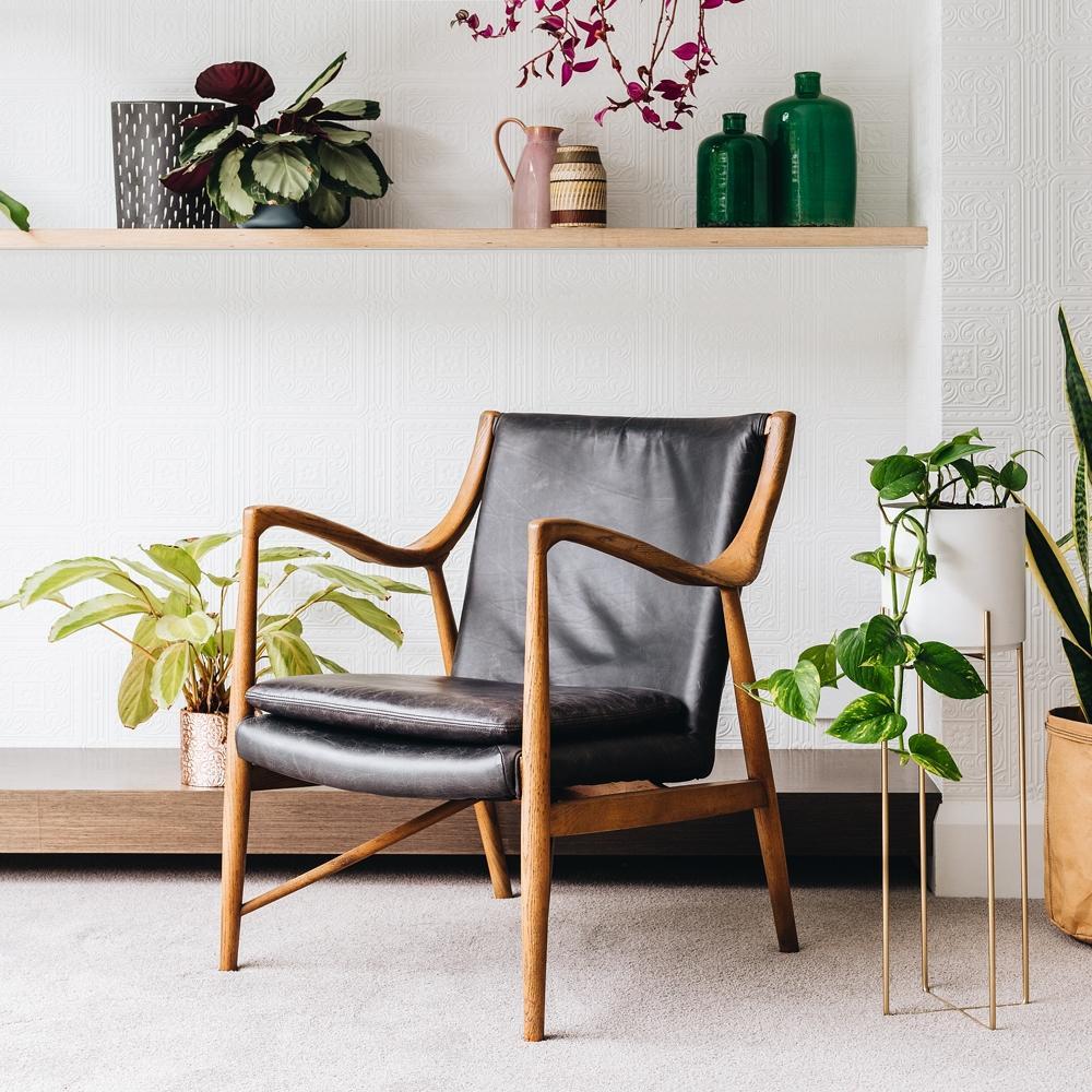 Finn Armchair - Black Wax Leather