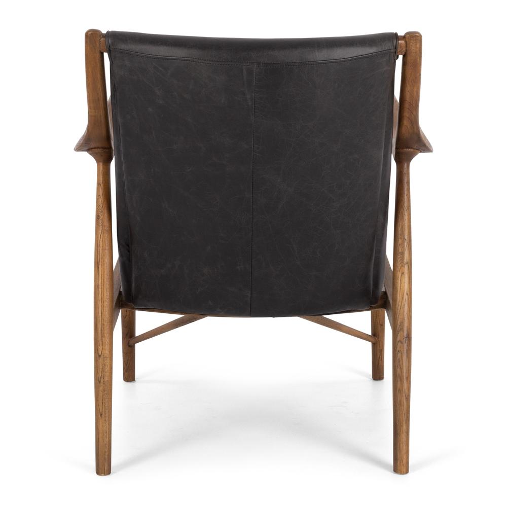 Finn Armchair - Black Wax Leather