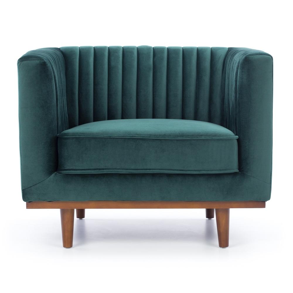 Madison Armchair - Dark Green Velvet