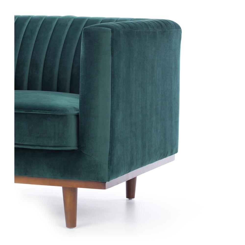 Madison Armchair - Dark Green Velvet