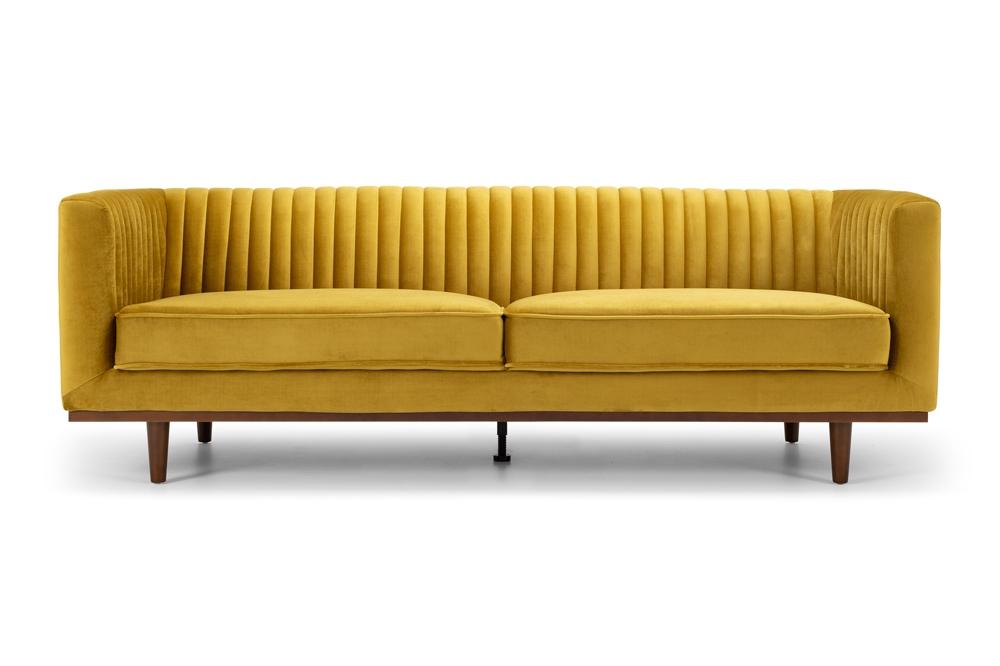 Madison Three Seater - Golden Velvet