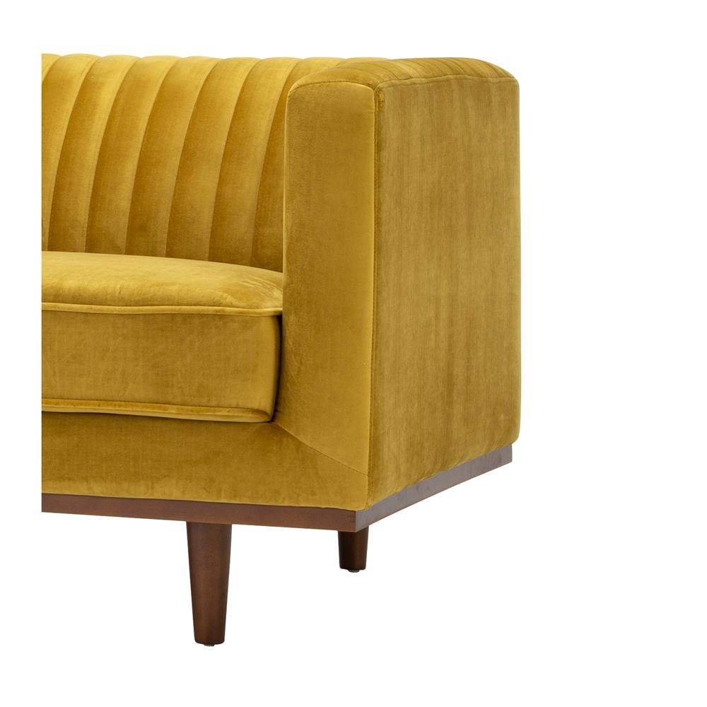 Madison Three Seater - Golden Velvet