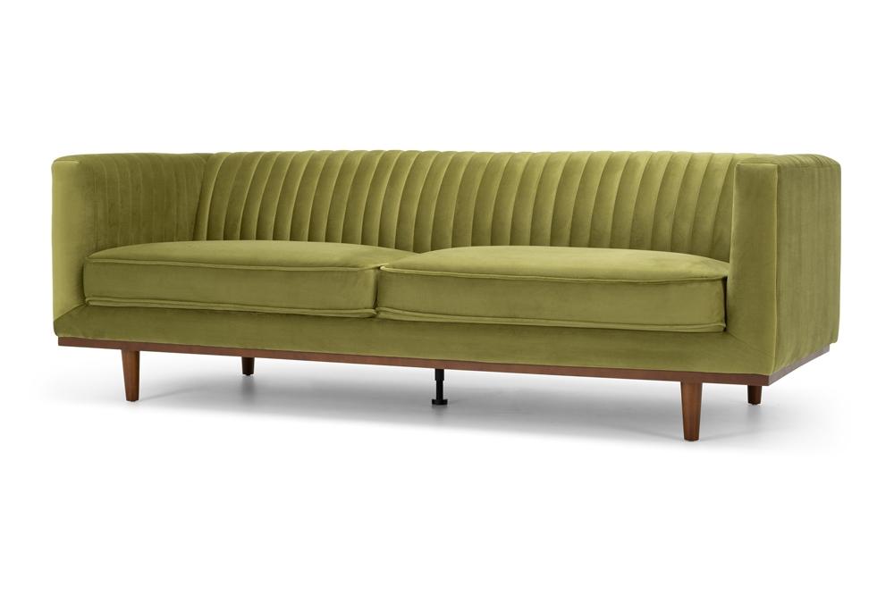 Madison Three Seater - Greenery Velvet