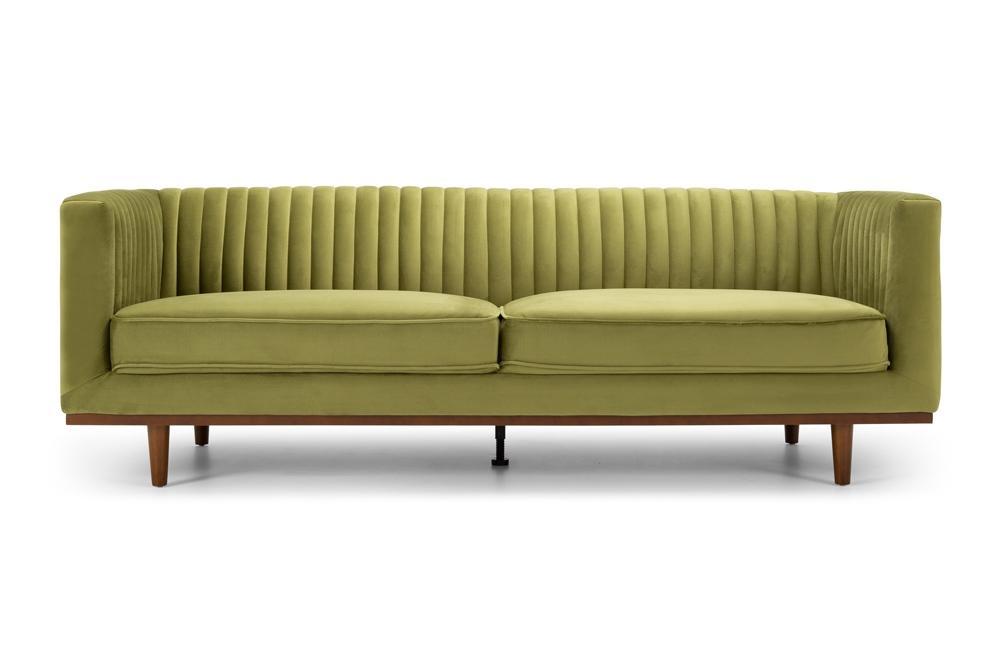 Madison Three Seater - Greenery Velvet