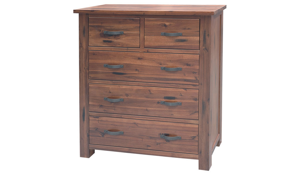 Alder Tallboy - Five Drawers