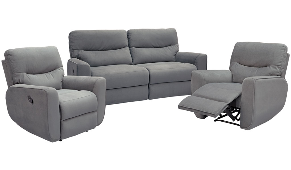 Amazon Recliner Suite - Three Seater Recliner + Recliner + Recliner