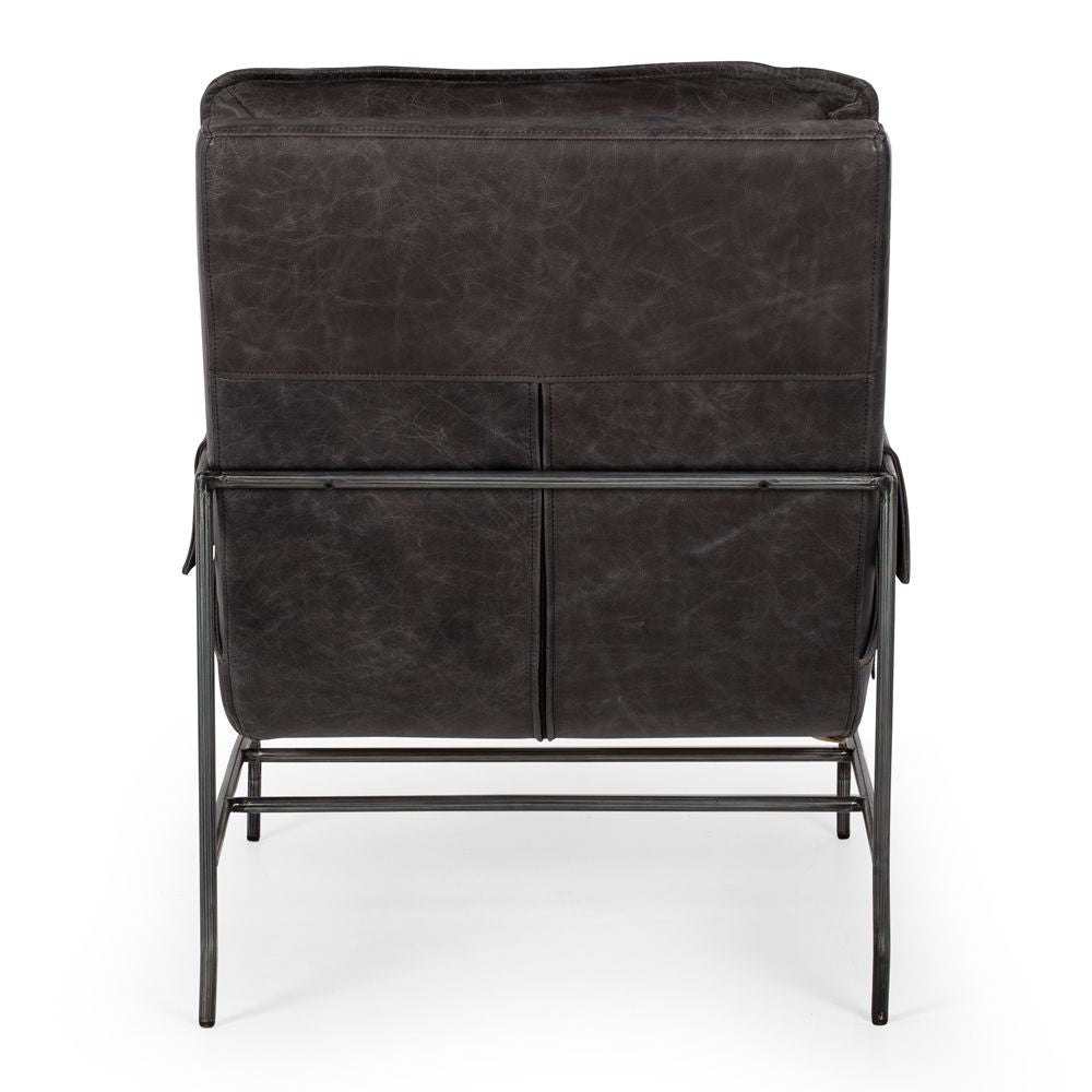Norse Armchair - Black Leather