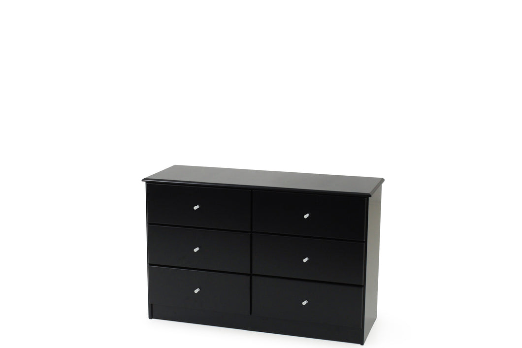 Black Pearl Lowboy - Six Drawers