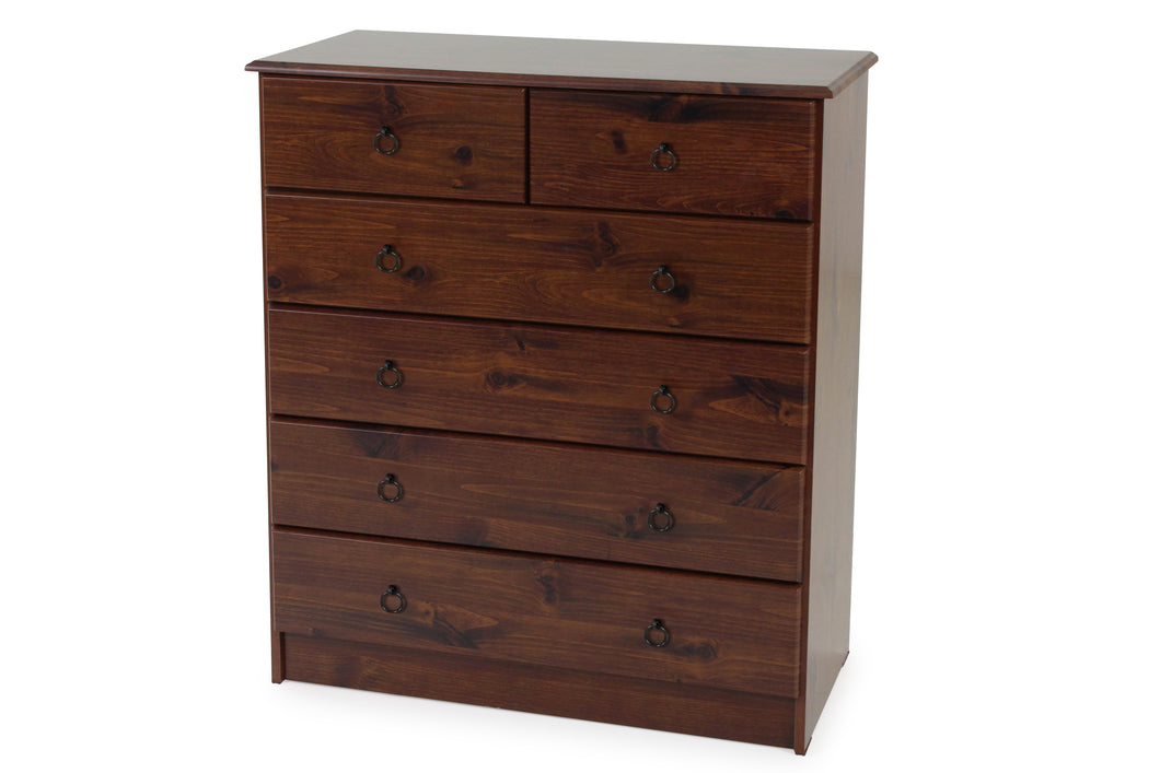 Newport Spilt Tallboy - Six Drawers