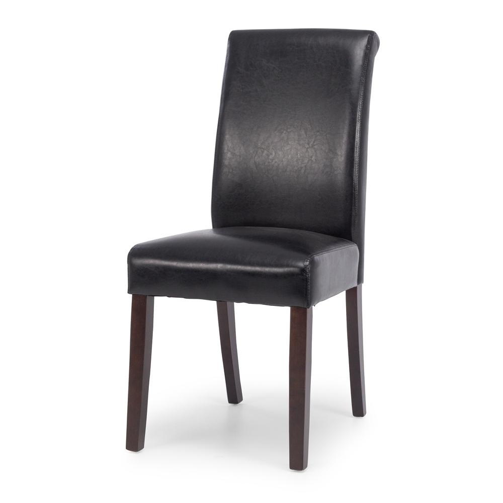 Norfolk Black Chair - Dark Leg