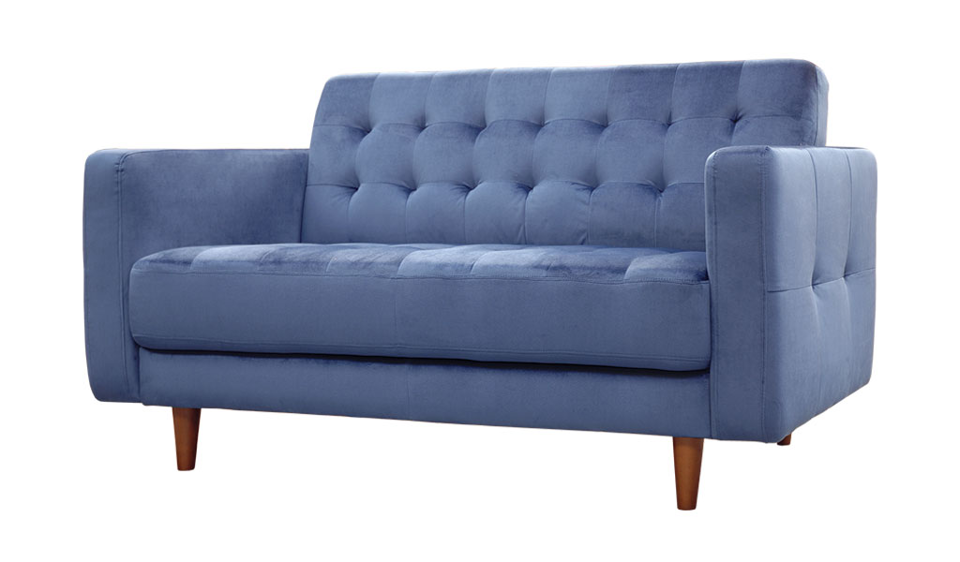 Iris Two Seater Sofa Blue FURNCO – Affordable Furniture NZ