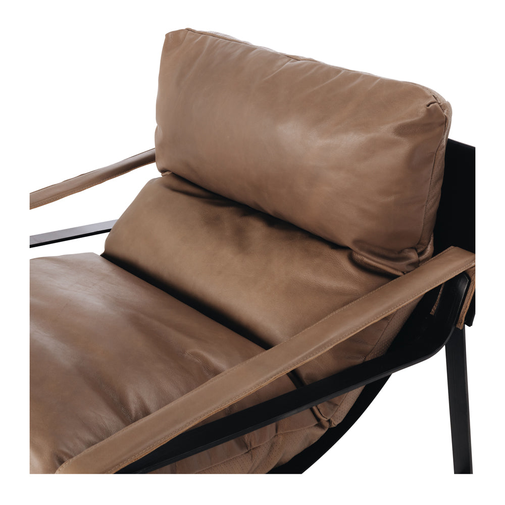 Bronx Armchair - Tobacco Coloured Leather