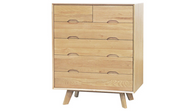 Elm Tallboy - Six Drawers