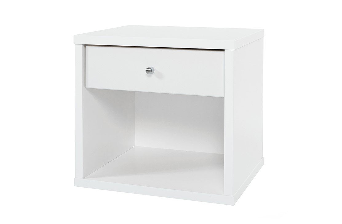 Cosmo Bedside White - One Drawer