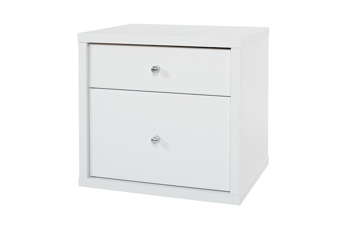 Cosmo Bedside White - Two Drawers