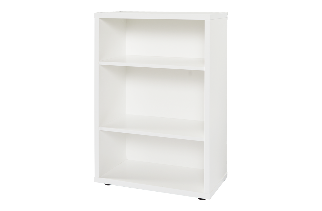 Cosmo Bookcase White - Three Shelves