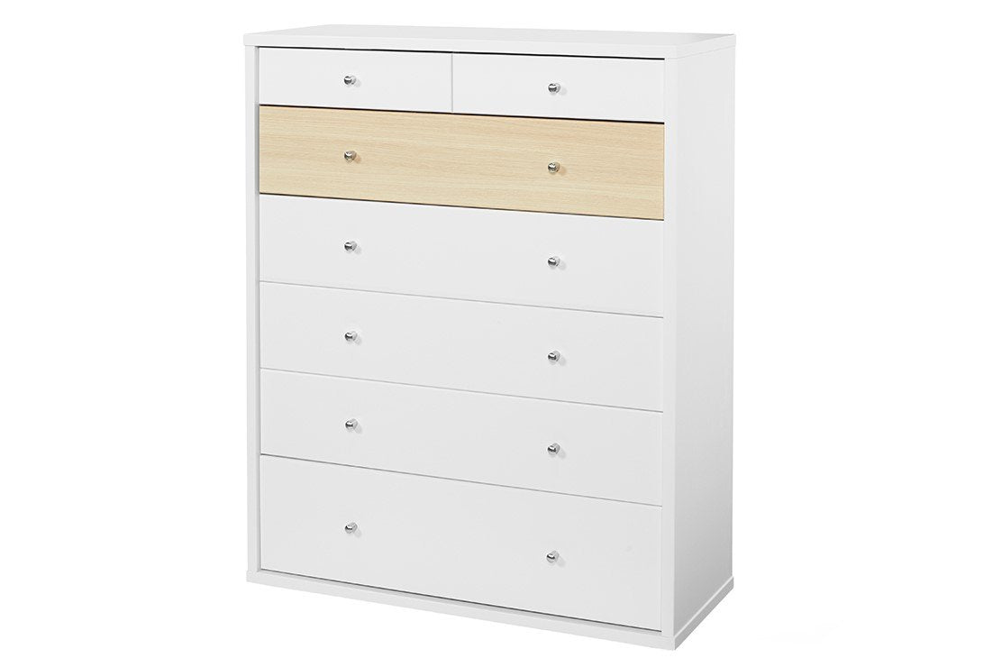 Cosmo Tallboy Beech - Seven Drawers