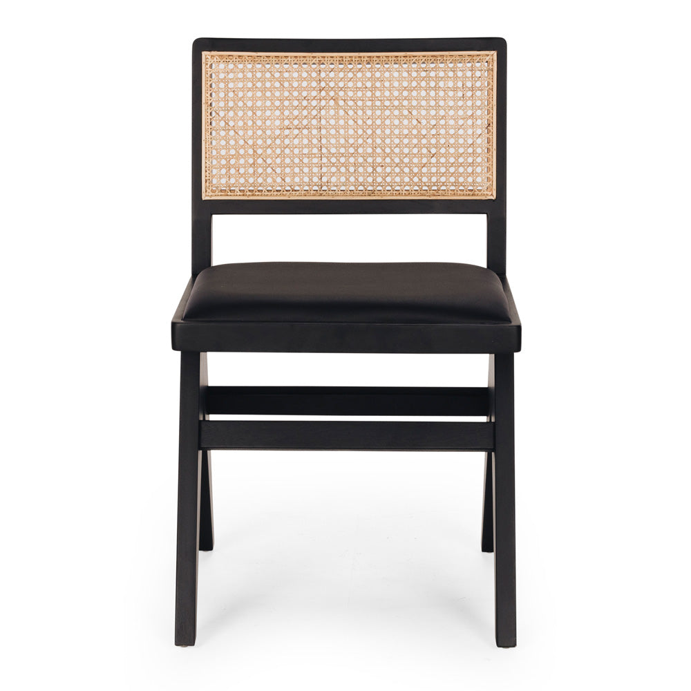 Palma Chair Black Oak PU Seat