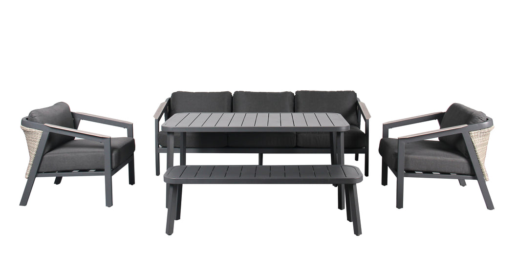 Pegasus 5 Piece Outdoor Lounge / Dining Setting