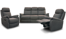 Load image into Gallery viewer, Alani Recliner Suite - Three Seater Recliner + Recliner + Recliner - Midnight
