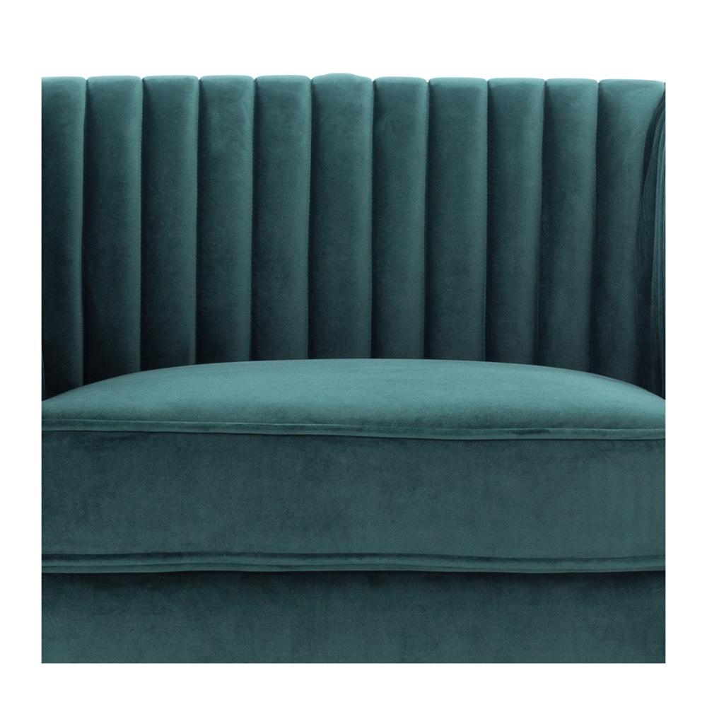 Madison Armchair - Dark Green Velvet
