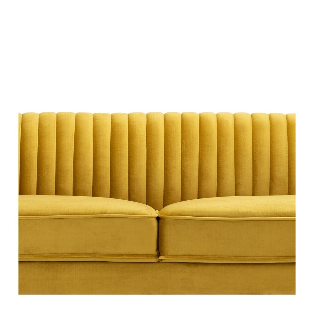 Madison Three Seater - Golden Velvet