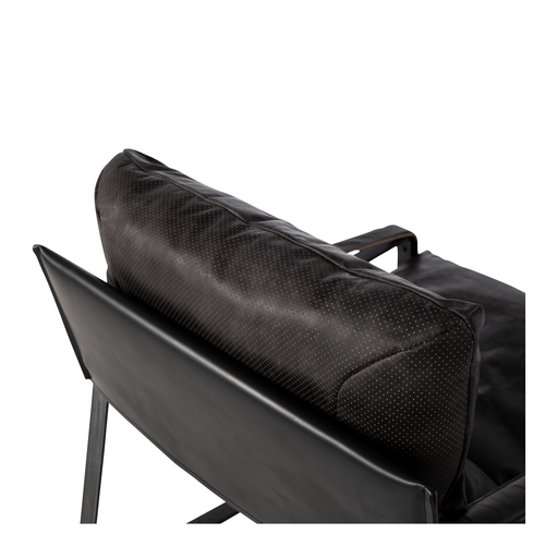 Bronx Armchair - Black Leather