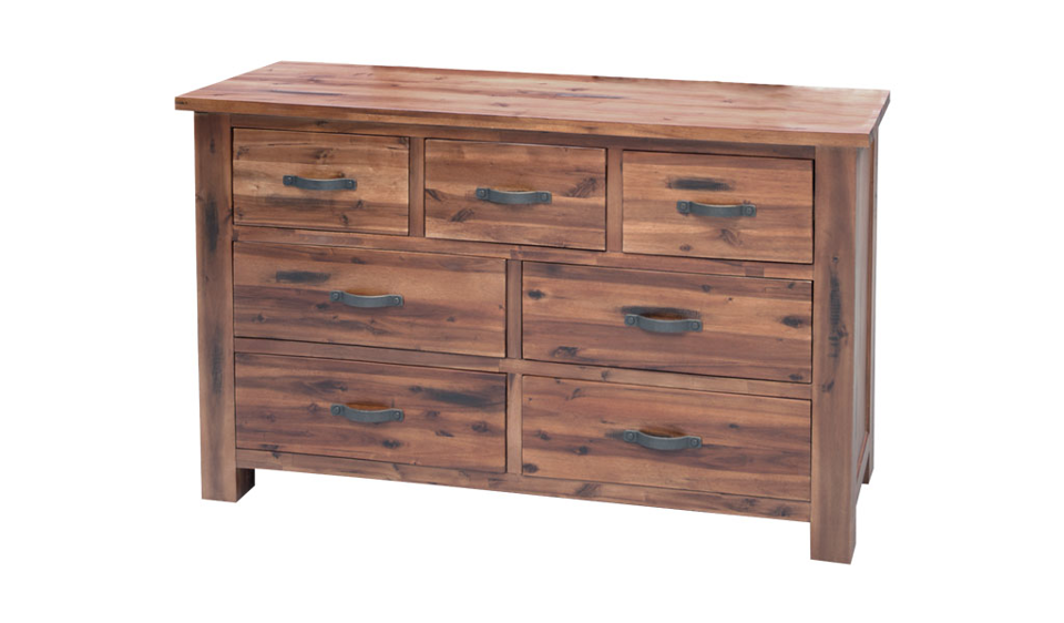 Alder Lowboy - Seven Drawers